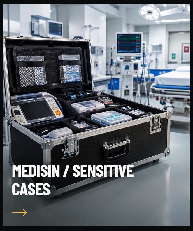 WOODSTOKK medisinsk flightcase i sykehusmiljø